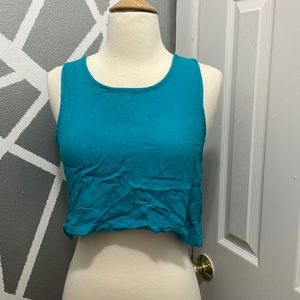Forever21 Turquoise Crop Top